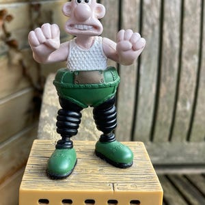 Wallace und Gromit The Wrong Hose Figur 10 cm groß c1990&#39;s