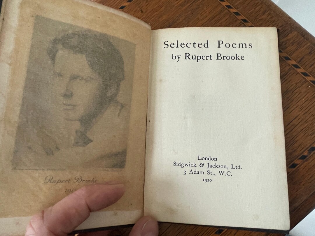 Antique English Poetry Book Rupert Brooke Selected Poems Fifth antique-english-poetry-book-rupert-brooke-selected-poems-fifth
