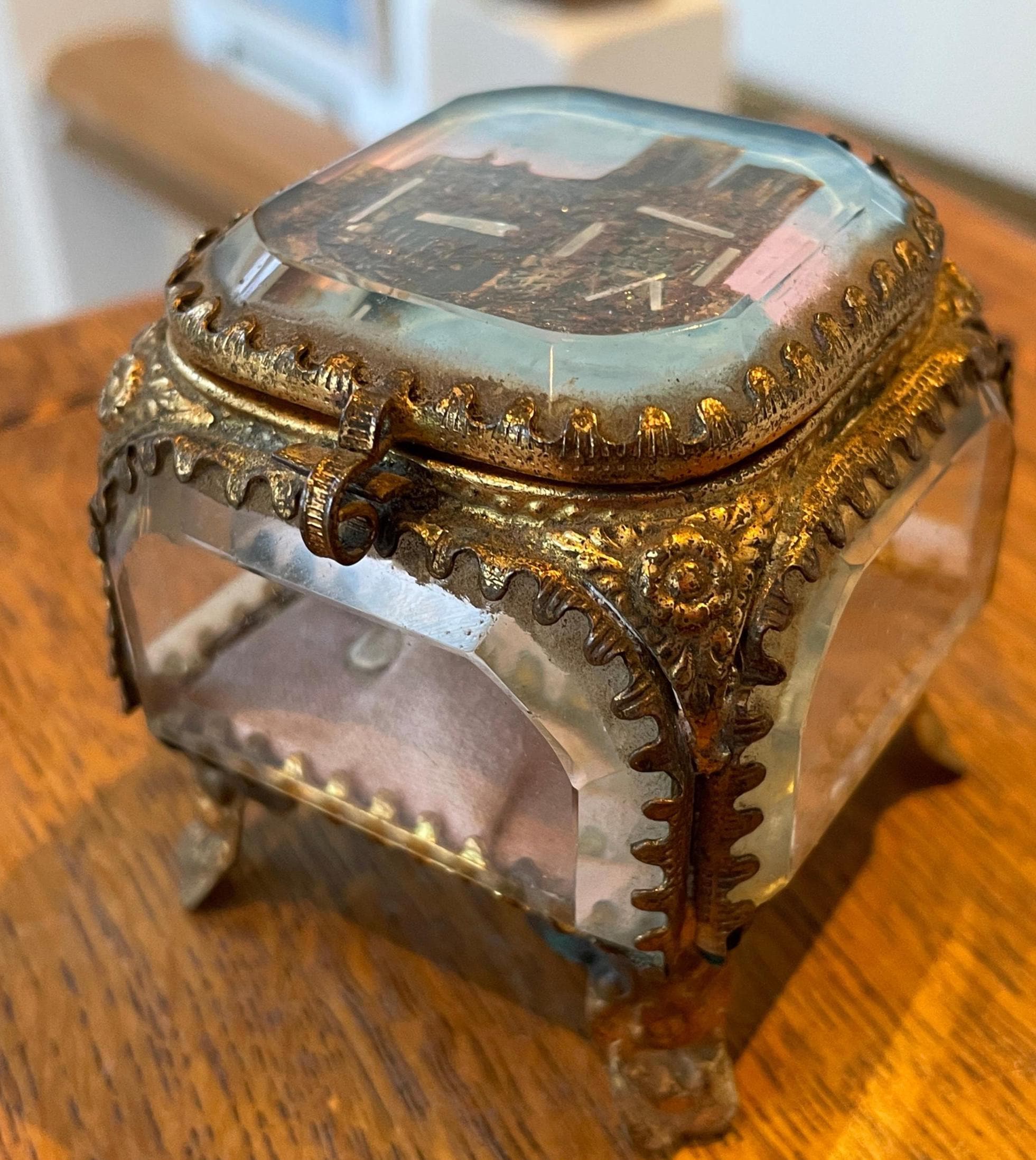French Souvenir Glass Box - Etsy