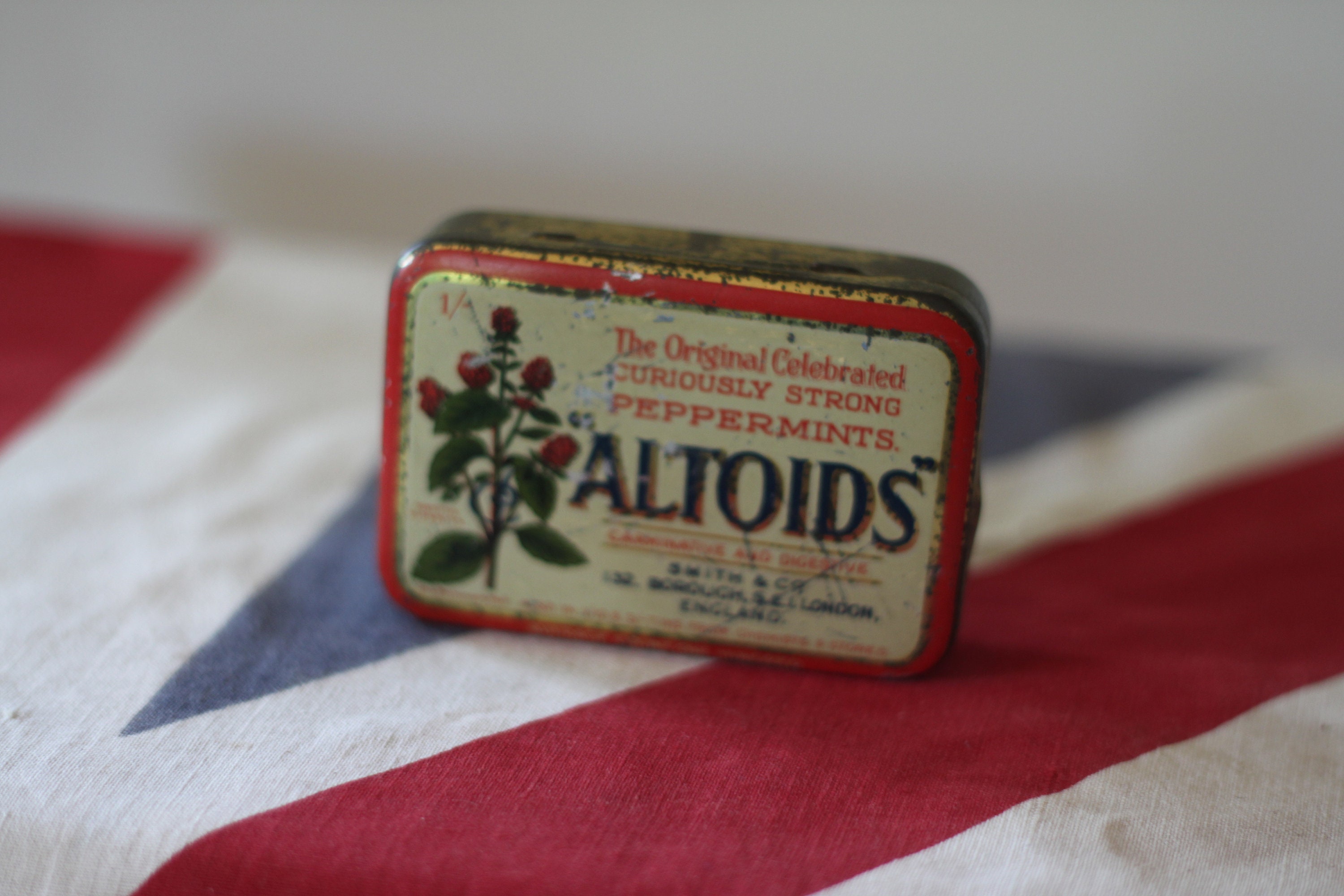 Vintage ALTOIDS Great Britain Tin INSERT Original Peppermint Empty