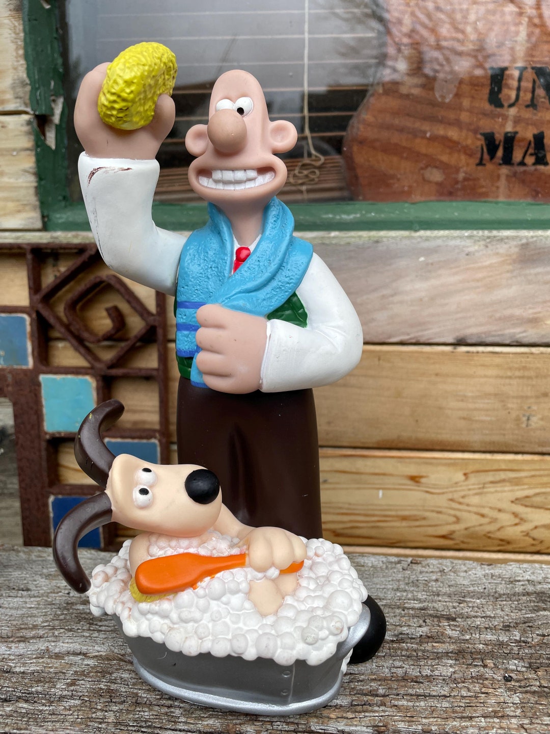Wallace And Gromit Bath Time Figurine With Moveable Arm 25cm Tall Etsy wallace-and-gromit-bath-time-figurine-with-moveable-arm-25cm-tall-etsy