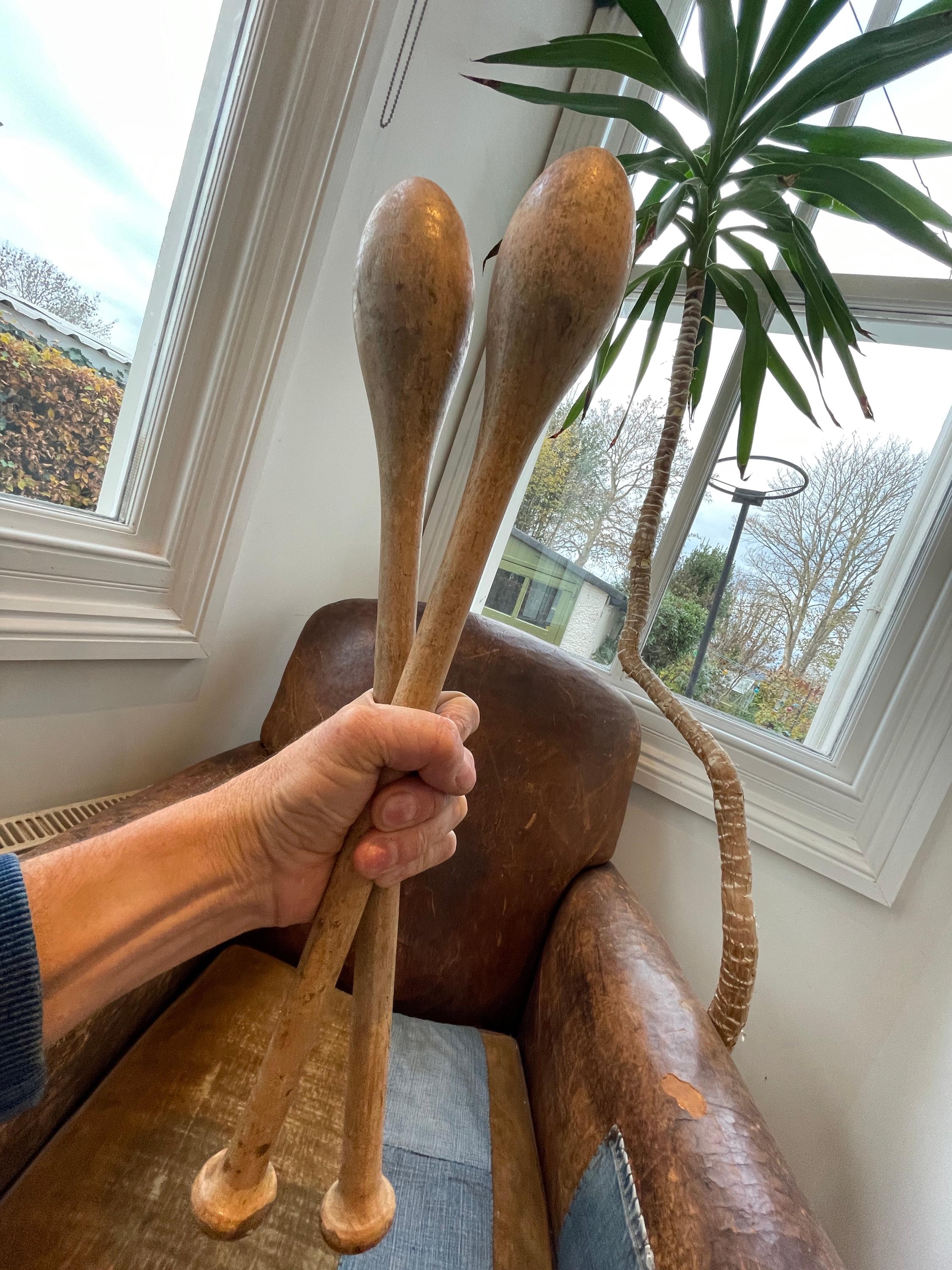 【ヴィンテージ】 インディアンクラブ 木製 ジャグリングクラブ アンティーク ヴィンテージ 木製 インディアンクラブ ジャグリングクラブ