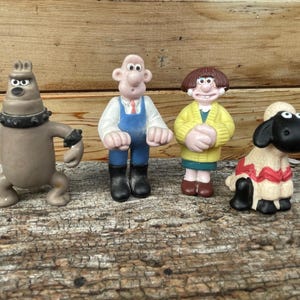1990er Jahre Wallace und Gromit Figuren