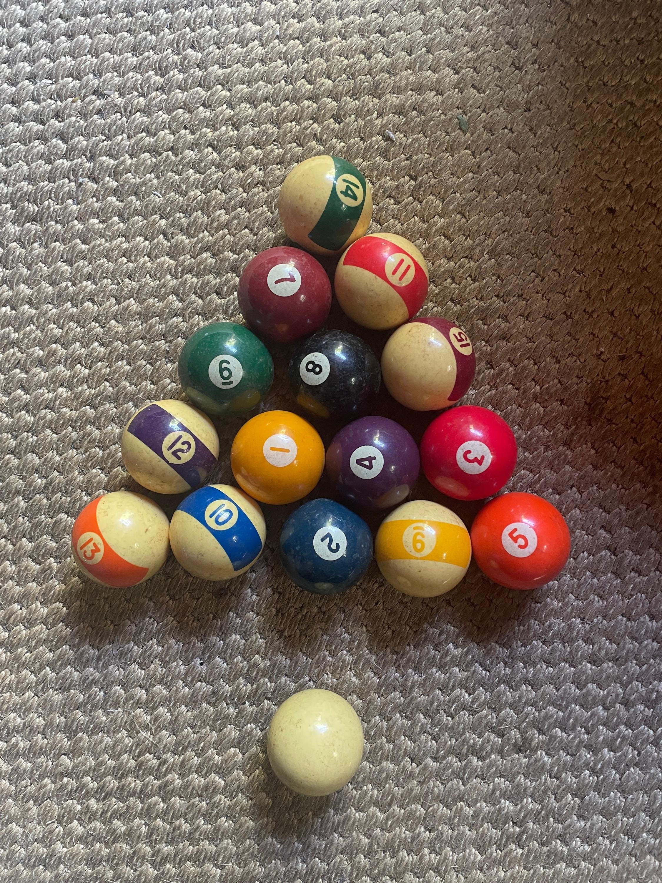 Vintage pool balls - Etsy 日本