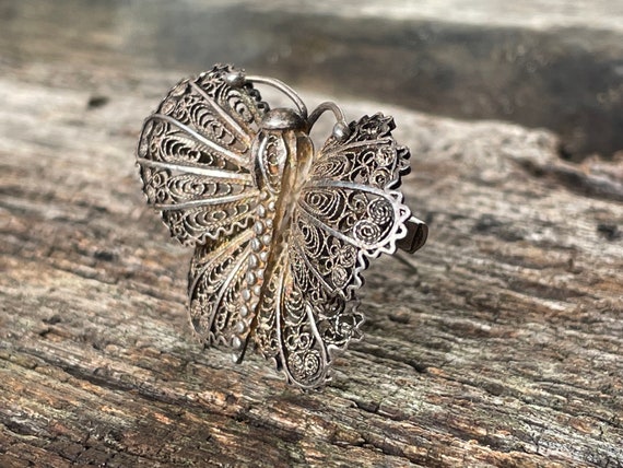 An antique Art Nouveau silver Filigree worked but… - image 3