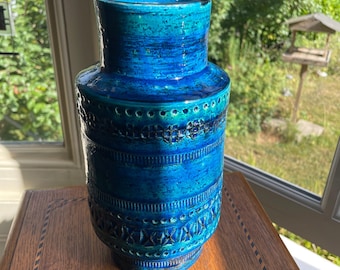 BITOSSI FLAVIA セラミック花瓶 リミニ ブルー、アルド ロンディ