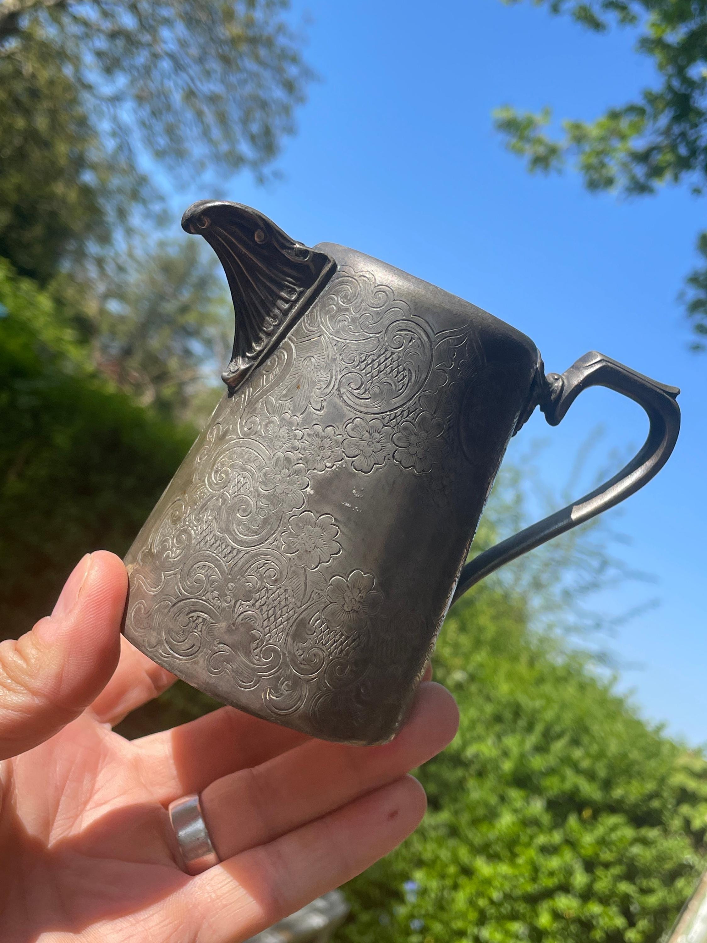 アンティークJ.H.ポッターシェフィールドシルバープレートティーポット