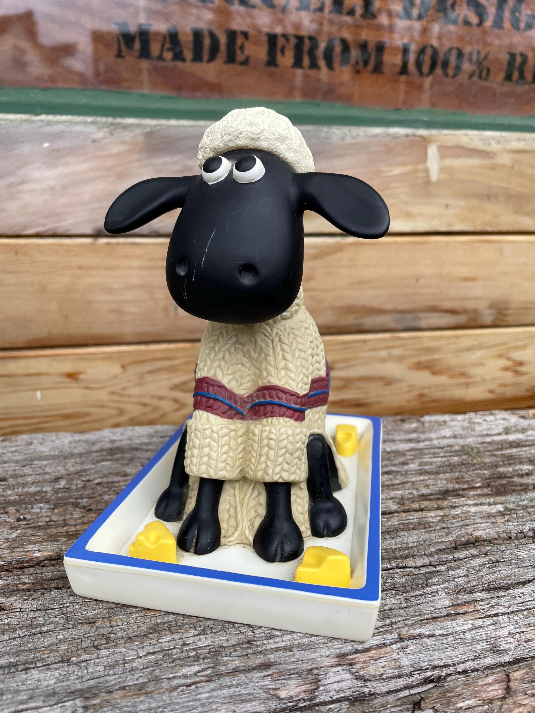 Shaun The Sheep figure with wobbly/nodding head 17cm tall