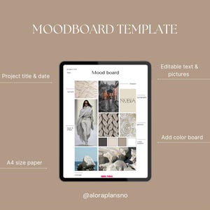 Moodboard Template | Editable Canva Template