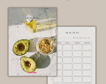Printable Weekly Meal Planner: A4/A5 Food Diary (Editable)