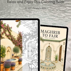Islamic Coloring Book | Spanish Inspired Patterns | Relaxing Mandala & Geometric Designs | Mindfulness Coloring Pages | Digital pdf
