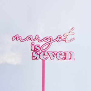 Birthday Cake Topper Two Layer