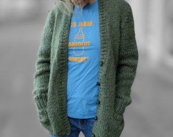Kurt Cobain's Cardigan, kultige khaki Mohair-Strickjacke MTV