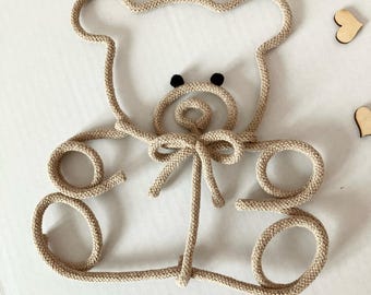 Nallebjörnsdekoration för barnrum – Väggkonst för baby- eller småbarnsrum