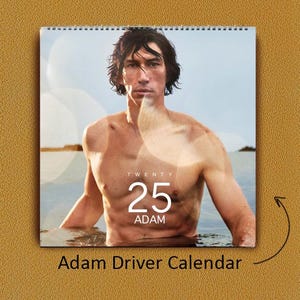 Adam Driver 2025 Wall Calendar: Celebrity Fan Gift