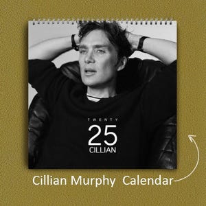 Cillian Murphy Kalender 2025 | Cillian Murphy 2025 Wandkalender, Promi-Wandkalender 2025, bestes Geschenk für Cillian Murphy-Fan