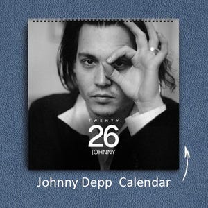 Johnny Depp Wall Calendar 2025: Gift for Fan