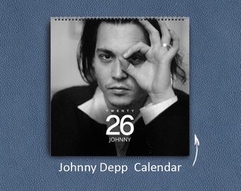 Calendario da parete Johnny Depp 2025: regalo per fan