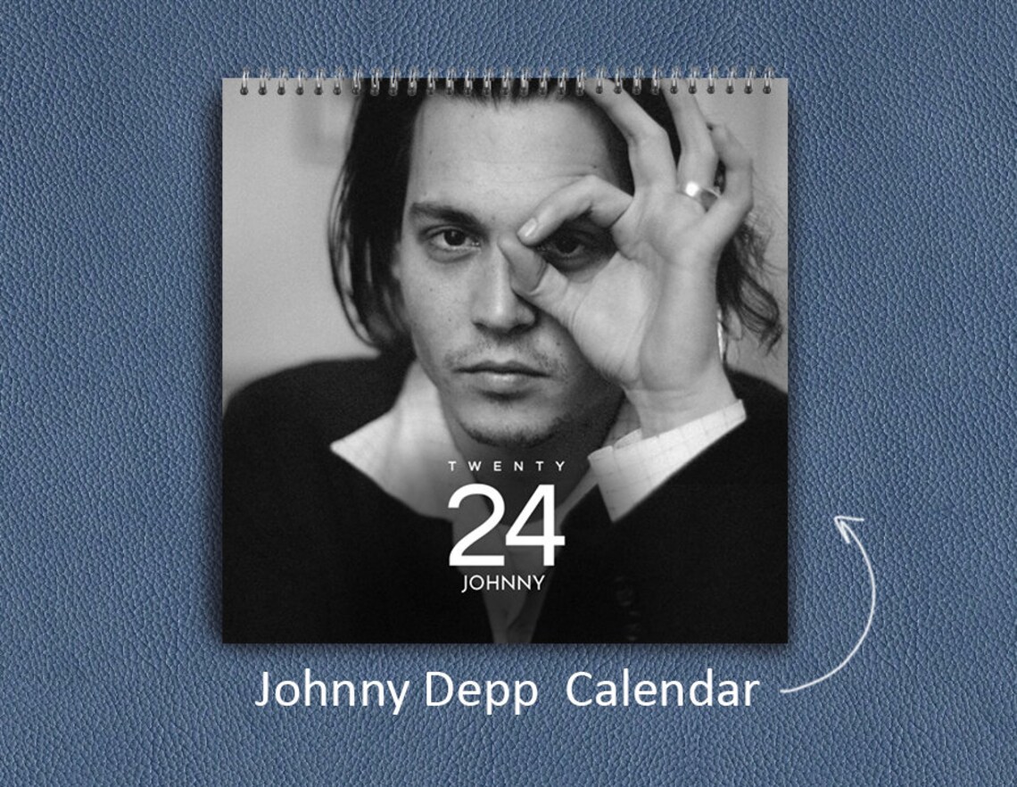 Johnny Depp Calendar 2024 Johnny Depp 2024 Wall Calendar, Celebrity