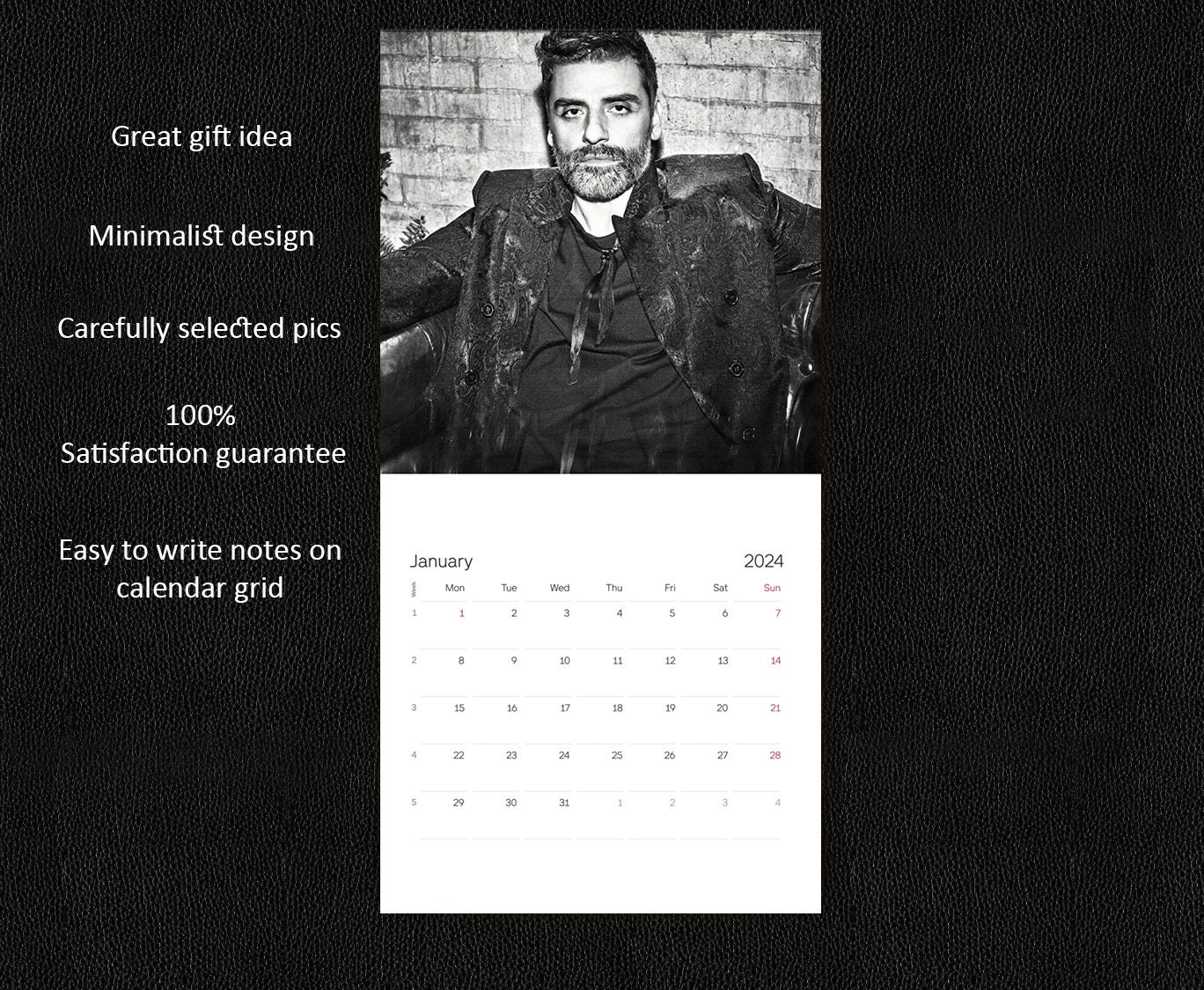 Oscar Isaac Calendar 2024 Oscar Isaac 2024 Wall Calendar sold by