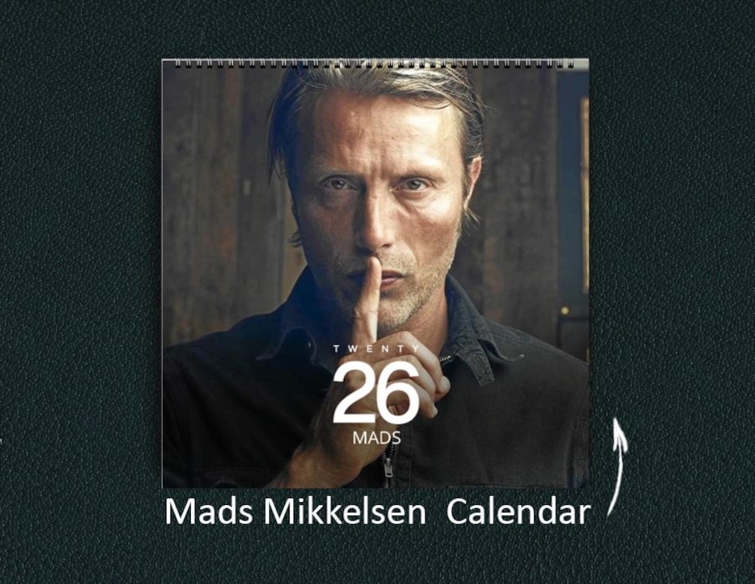 Mads Mikkelsen 2026 Wall Calendar: Celebrity Fan Gift Australia