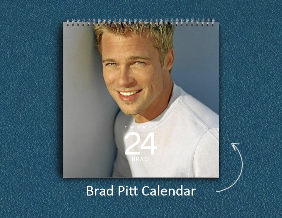 Brad Pitt Calendar 2024 Brad Pitt 2024 Wall Calendar, Celebrity Wall