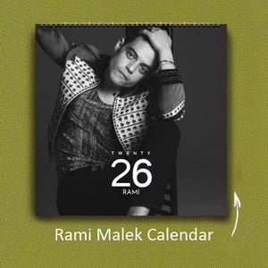 Rami Malek Calendar 2026: Gift for Fan