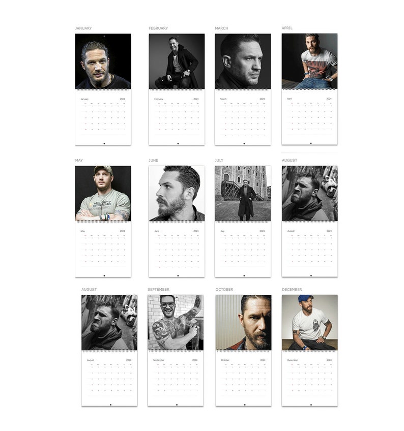 Tom Hardy Calendar 2024 Tom Hardy 2024 Celebrity Wall Calendar, Wall