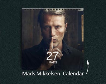 Calendario de pared Mads Mikkelsen 2027: Regalo para fans de famosos