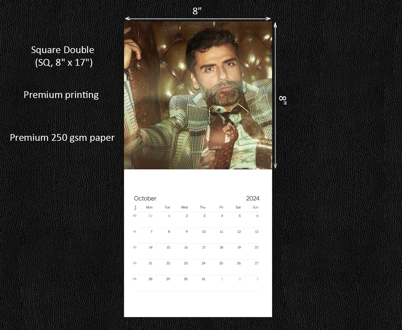 Oscar Isaac Calendar 2024 Oscar Isaac 2024 Wall Calendar sold by