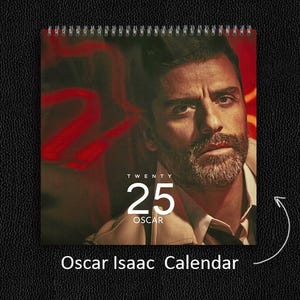 Oscar Isaac Kalender 2025 | Oscar Isaac 2025 Wandkalender, Promi-Wandkalender 2025, bestes Geschenk für Oscar Isaac-Fan