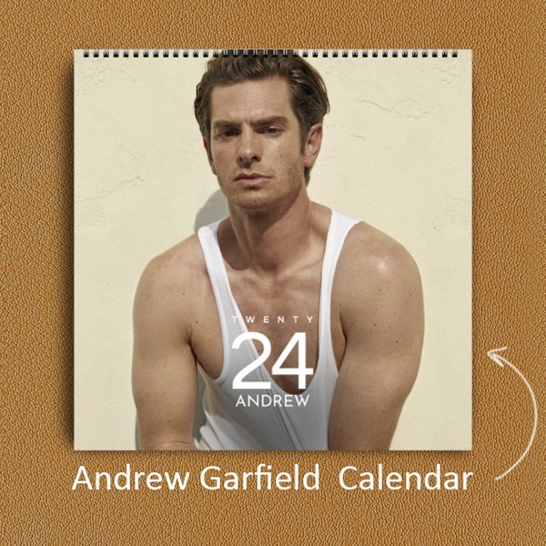 Andrew Garfield Calendar 2024 | Andrew Garfield 2024 Celebrity Wall Calendar, Wall Calendar 2024, Best Gift For Andrew Garfield Fan