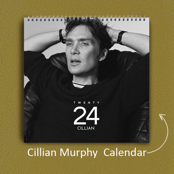 Cillian Murphy Calendar 2024 | Cillian Murphy  2024 Wall Calendar, Celebrity Wall Calendar 2024, Best Gift For Cillian Murphy Fan