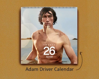 Calendario da parete Adam Driver 2026: regalo per i fan delle celebrità