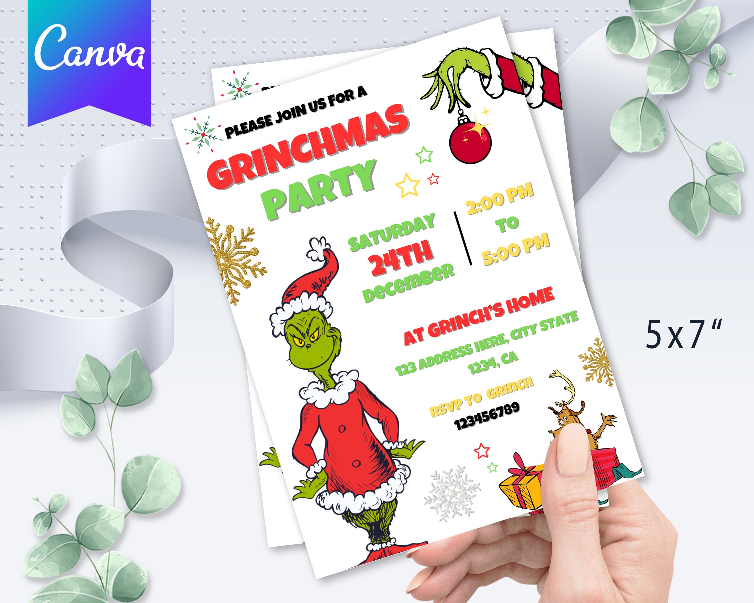 Grinch Party Invitation Template Christmas Party Invitation Christmas Grinch Party Invitation Template Christmas Party Invitation Christmas