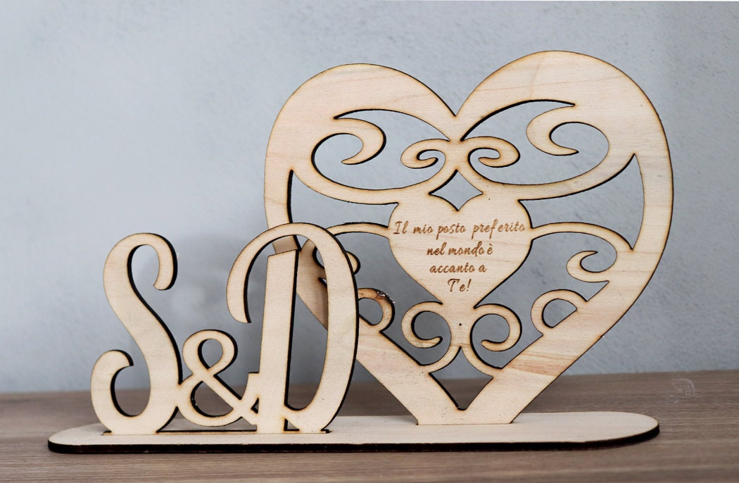 Cuore Decorativo In Legno 'Pension Oma & Opa' – Regalo Shabby Chic Per Nonna E Nonno