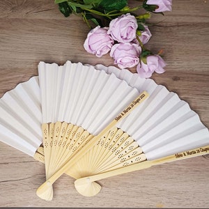 personalized wedding wooden fans with engraving personalized fans with name newlyweds gift guests hand fan keepsake