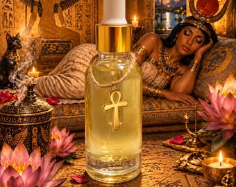 Grounding & Centering Body Oil, Nights in Aswan Intention for Calming Energy Flow, Positive Thoughts
