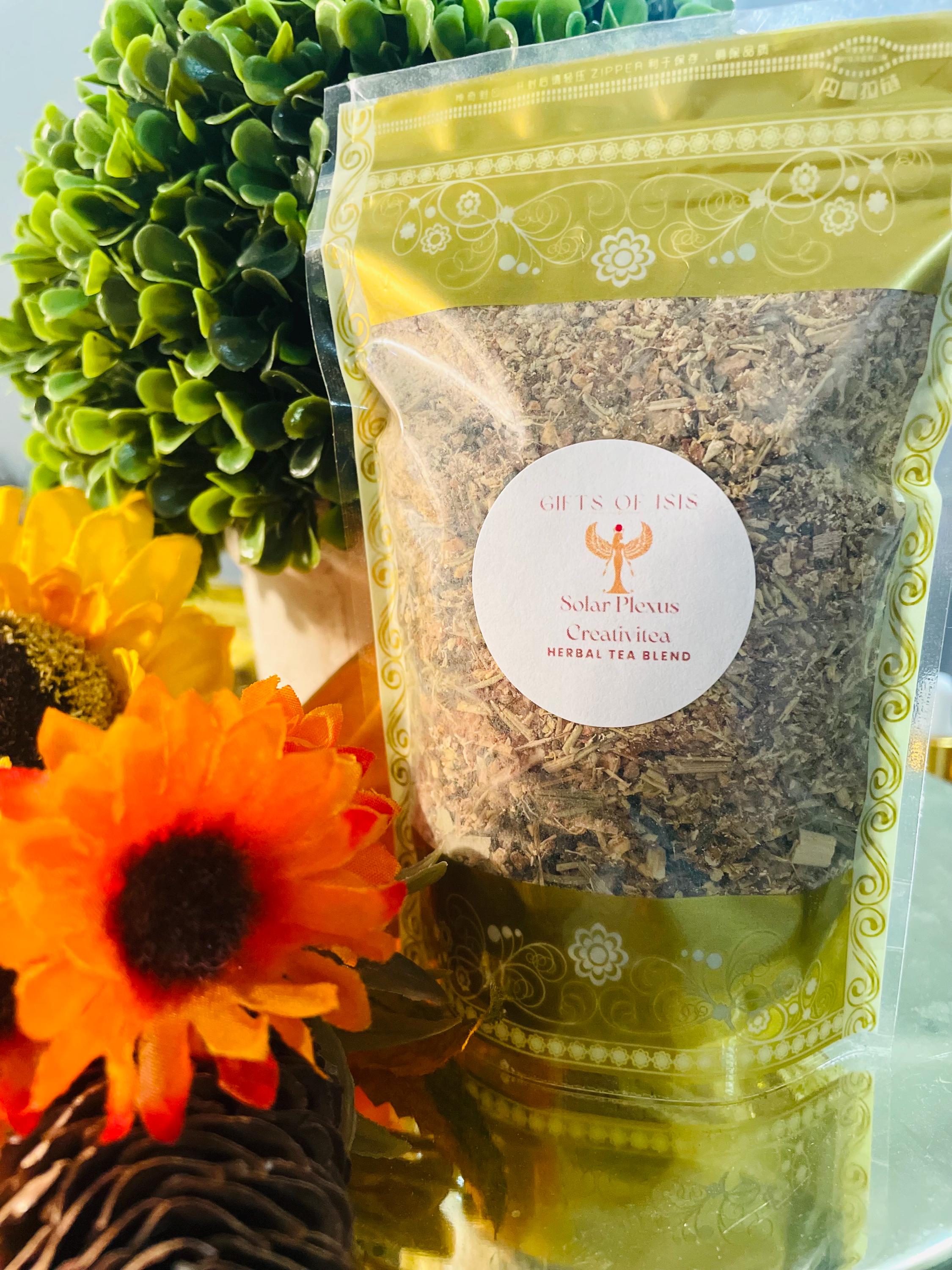 Solar Plexus Creativitea Herbal Tea: Yerba Mate, Lemongrass, Ginger - Etsy