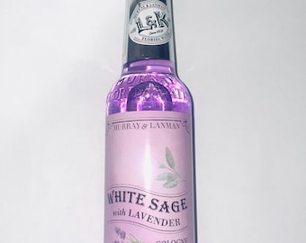 Agua Espiritual: Colonia de Salvia Blanca y Lavanda, Limpieza Espiritual, 7.5 oz