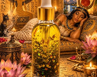 Egyptian Magick Oil Nights in Aswan for body: Manifestation Oil for Peace, Calmness, Clarity