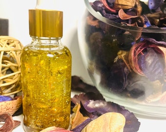 Aceite de intención para la clarividencia: Aceite corporal Luna Celestial con verbena