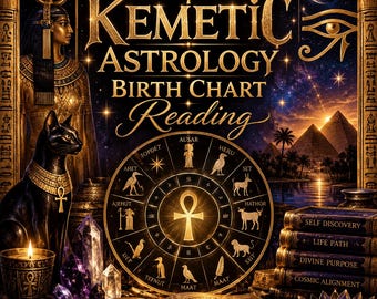 Mini Kemetic Birth Chart Analysis, Personalized Astrology Reading (Digital File)