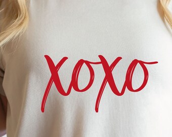 XOXO Valentine's Day SVG, Cricut & Silhouette Cut Files