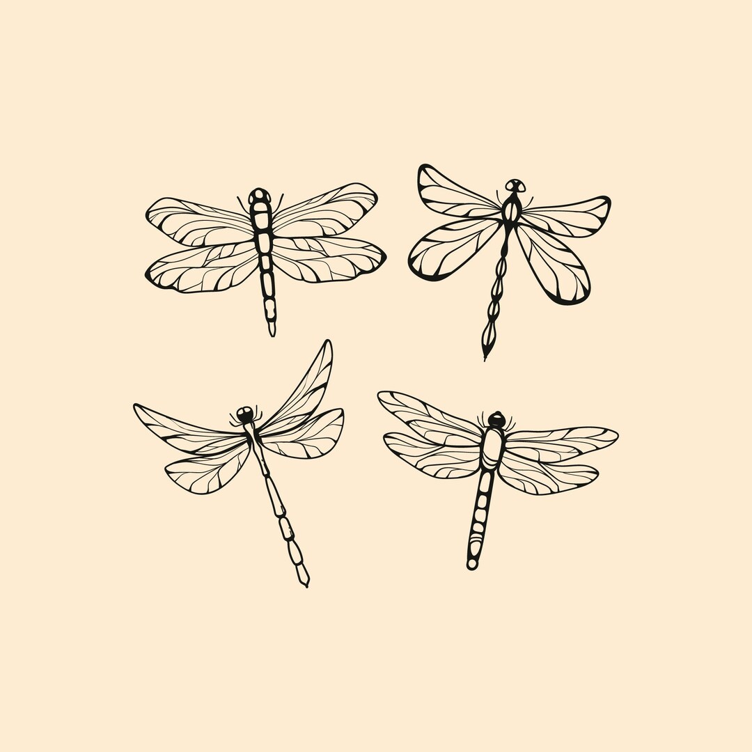 Dragonfly Bundle SVG, PNG, EPS, Instant Download, Digital Download ...