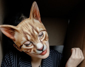 Civet Cats Masquerade Mask, Women Mask, Ball Party Mask, Halloween Party Mask, Party Mask,   Anniversary Mask, Halloween Mask, Animal Mask