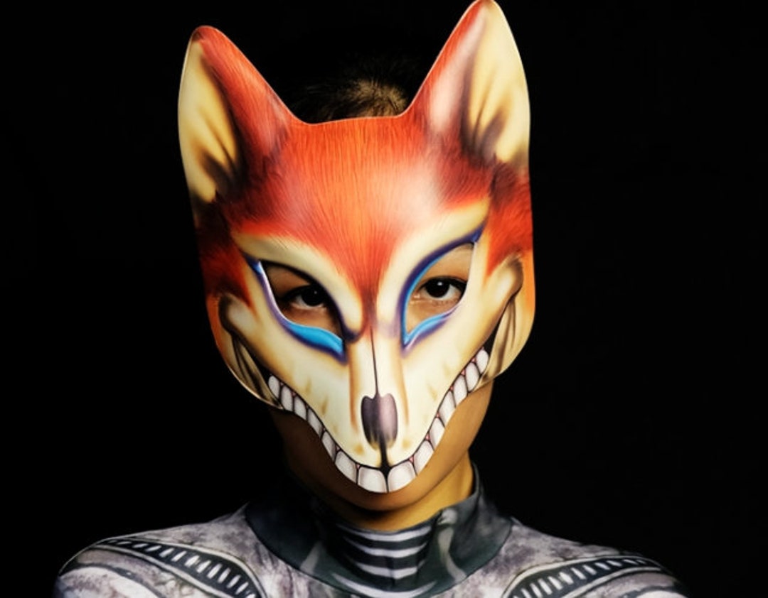 Fox Masquerade Mask Women Mask Ball Party Mask Halloween Etsy