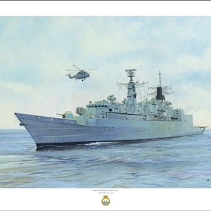 HMS Chatham Print: Type 22 Frigate Art, Signed Limited Edition