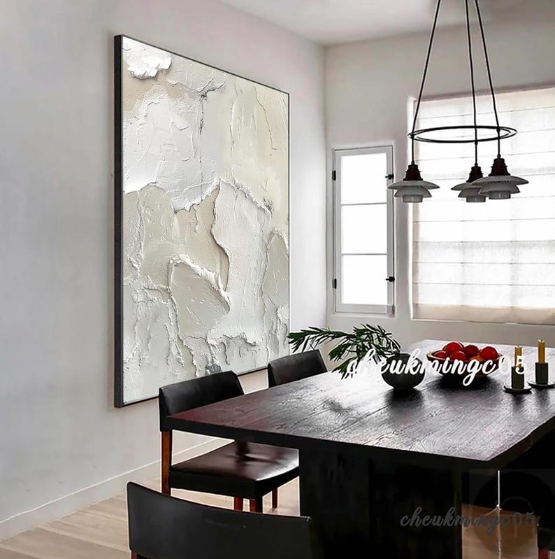 Beige Wabi Sabi Painting, Large Abstract Textured Canvas Art - Etsy