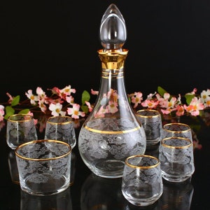 Handcrafted Glass Zam Zam Glass Serving Set | Zemzem Seti | Hajj and Umrah Gift | Eid Housewarming | Islamic Gift | Perfect Umrah Gift|